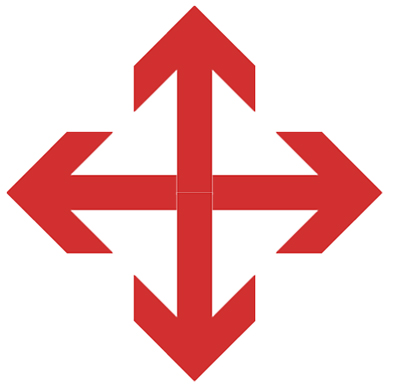 4 point arrow icon