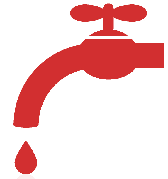 Icon showing water dripping from a pipe which we check while preforming home inspection services